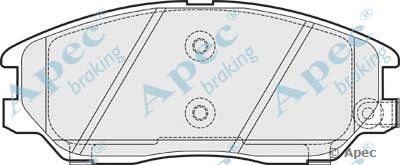APEC BRAKING pad1507 -  Комплект тормозных колодок, дисковый тормоз